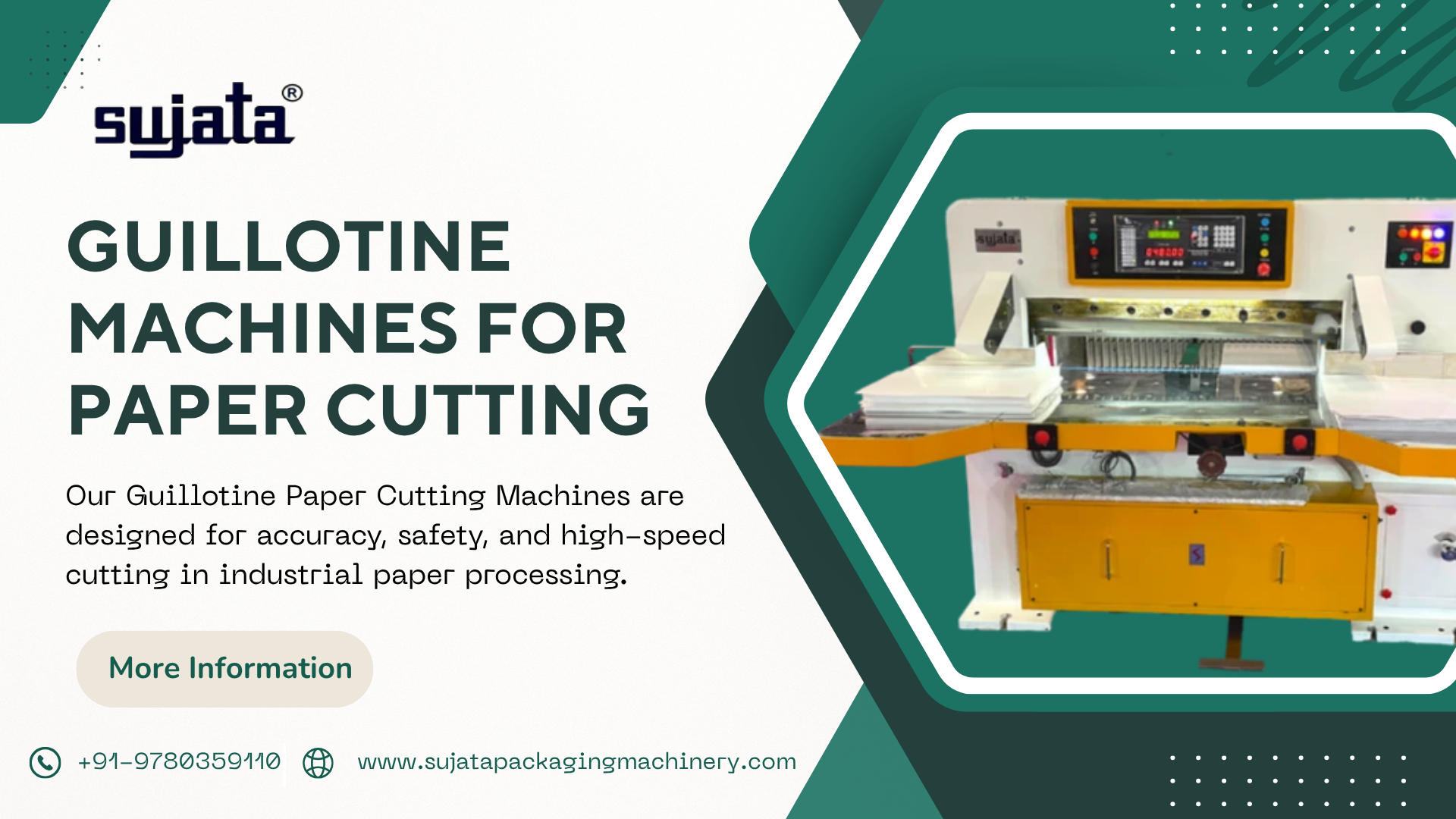 Guillotine Machines For Paper Cutting | Sujata